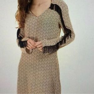 Scotch And Soda Printed Fringe Dress